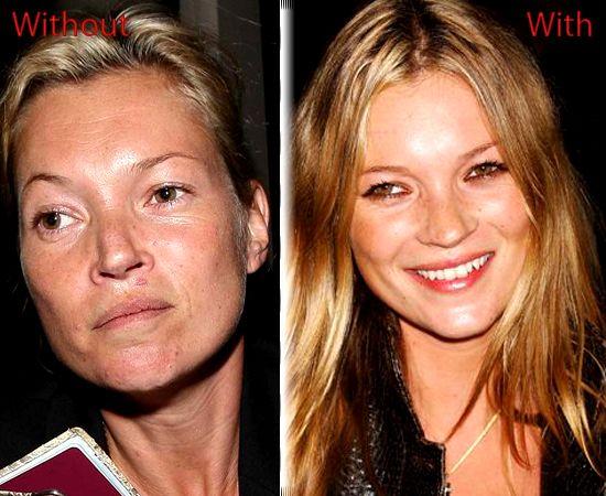 Kate Moss Keita Mossa Autors: HateRam Slavenības ar un bez makeup...