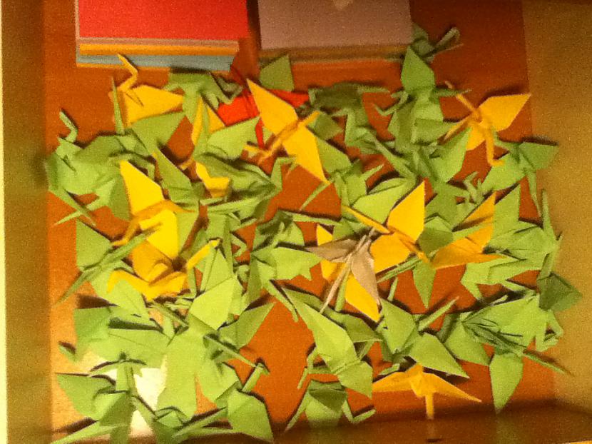 Tas laikam bija 1vakara darbs... Autors: Nobuko 1000 origami dzērvītes.(hand made)