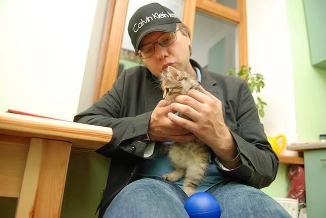 Rīgas mērs Nils Ušakovs un... Autors: Hamsters1 Slavenības un viņu kaķi.