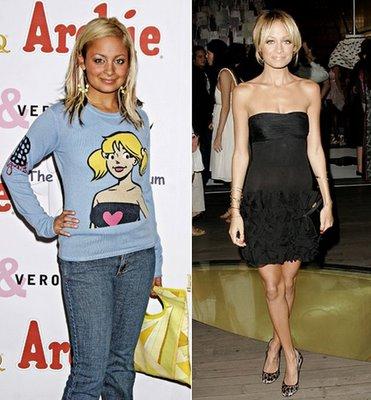 Nicole Richie in 2004 and 2006 Autors: PankyBoy slavenības un viņu cīņa ar svaru