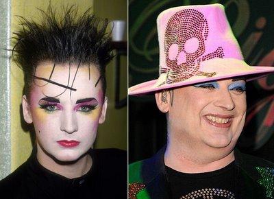 Boy George in 1995 and 2008 Autors: PankyBoy slavenības un viņu cīņa ar svaru