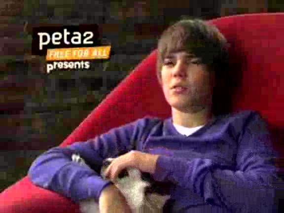  Autors: Fosilija Justin Bieber for PeTA2