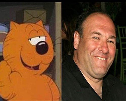 James Gandolfini Heathcliff Autors: janka11 Cilvēki kuri līdzinās mulfilmu tēliem