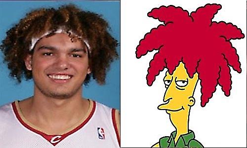 Anderson Varejao Sideshow Bob Autors: janka11 Cilvēki kuri līdzinās mulfilmu tēliem