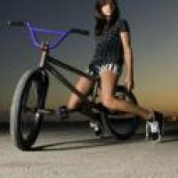 sexy girl on bmx