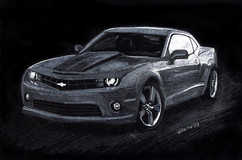 Vēl viens Camaro  scaronim jau... Autors: shadow118 Mani mašīnu zīmējumi 5