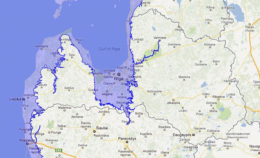 Kartē jūs redzat iespējamo... Autors: Se0ne Globālā sasilšana – prognozes Latvijai