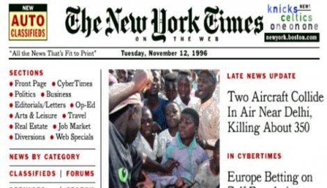 New york times  Autors: warefare Agrās versijas populārākajām mājaslapām ...