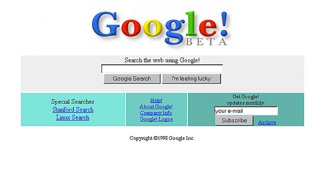 Googles dizains nav gluži... Autors: warefare Agrās versijas populārākajām mājaslapām ...