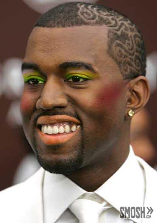 Kanye West Autors: Fosilija Reperi ar makeup...