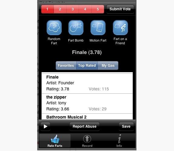 Rate a fart 20 ļauj Tev... Autors: midzhets 10 idiotiskākās Iphone aplikācijas!