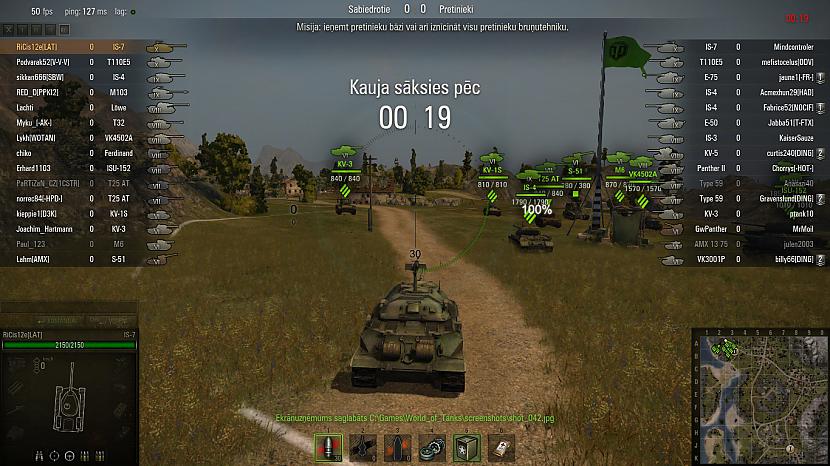 Esmu kaujā ar IS7 X tier kurš... Autors: Fosilija World of Tanks(PC spēle)