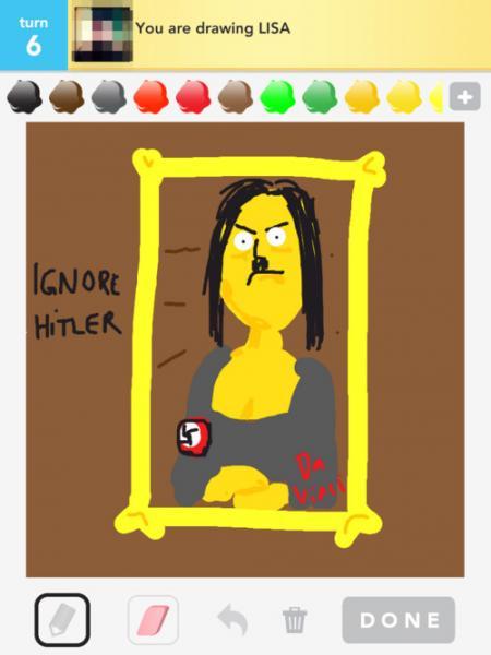 Minamais vārds  Lisa Autors: BetaFlasher Ignorē Hitleru (Draw Something aplikācija)