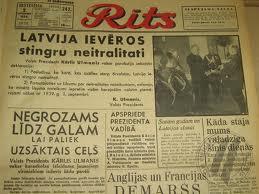 Latvijas neitralitātes... Autors: eduaas Latvija otrā pasaules kara sākumā.