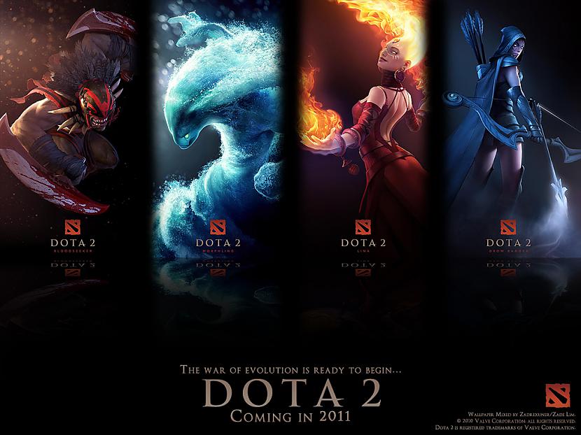 Visi varoņi būs pieejami... Autors: TRAYRON Dota 2 būs spēlējama bezmaksas