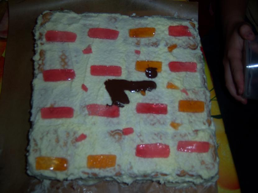 tad scaronokolādes punktiņu Autors: suns von kaķis kā es gatavoju cepumu torti