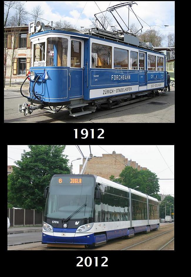 Tramvaji Autors: Se0ne Tehnika 1912. vs 2012. gads