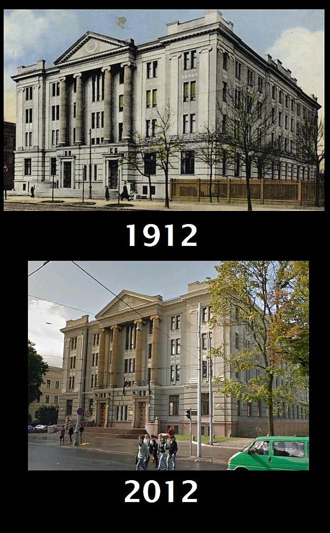 Banku ēka 1912 gadāLatvijas... Autors: Se0ne Rīgas objekti 1912. vs 2012. gads