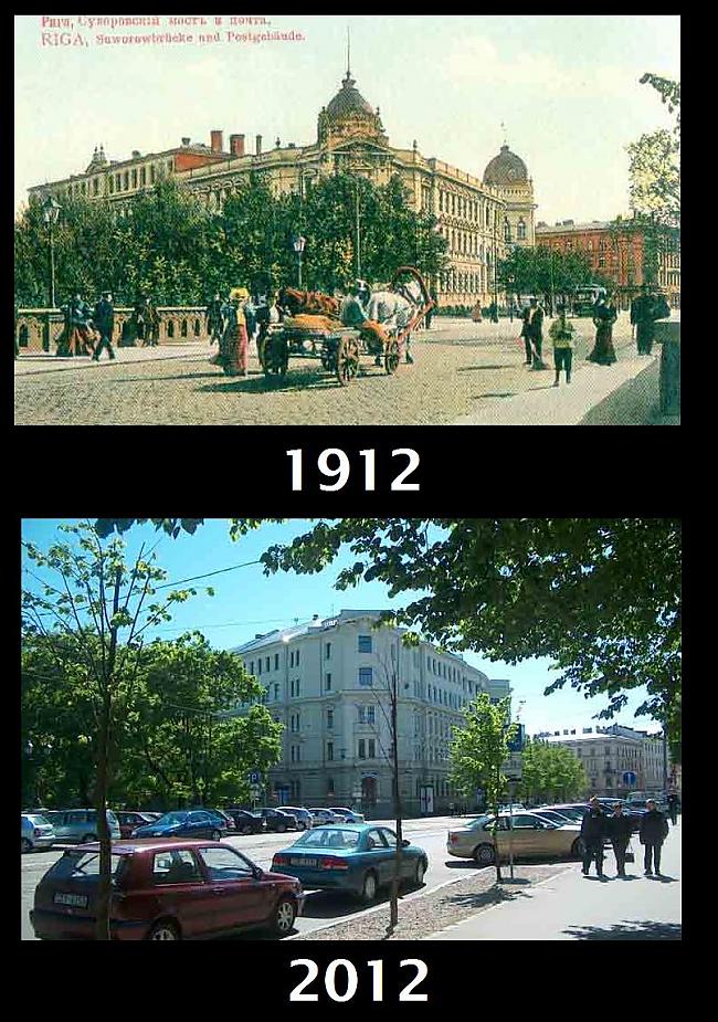 Suvorova iela 1912 gadāKr... Autors: Se0ne Rīgas objekti 1912. vs 2012. gads