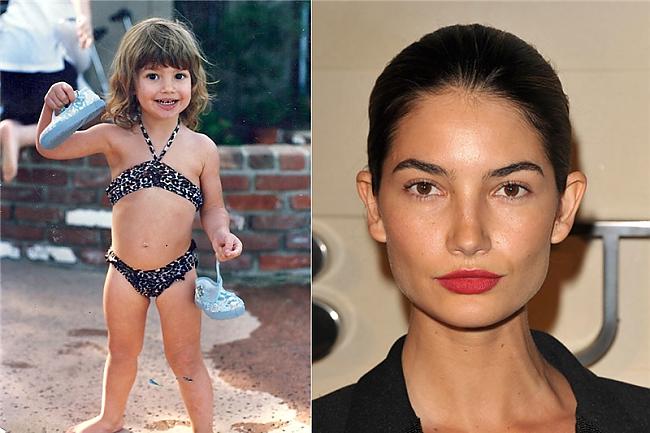 Lily Aldridge Autors: BLACK HEART modeles bērnībā!