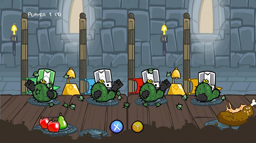 Piedalās četri crasheri Tu un... Autors: copythis18 Castle Crashers - slāni visus kas kustās