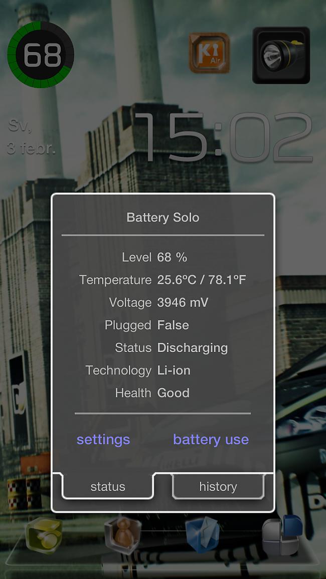 Battery SoloDiezgan bezjēdzīga... Autors: Laciz Android Programmas