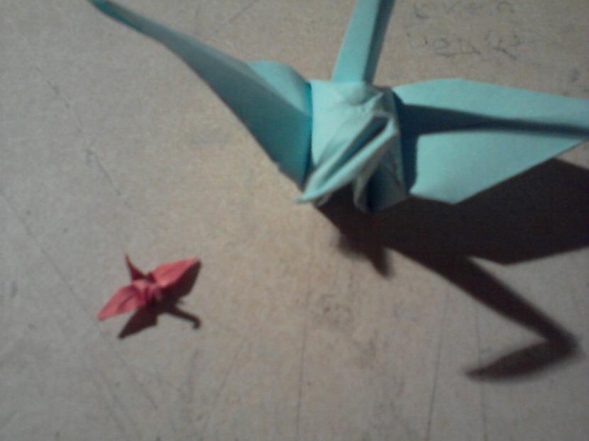 Mazā dzērvīte un... Autors: Beciņja Mans origami