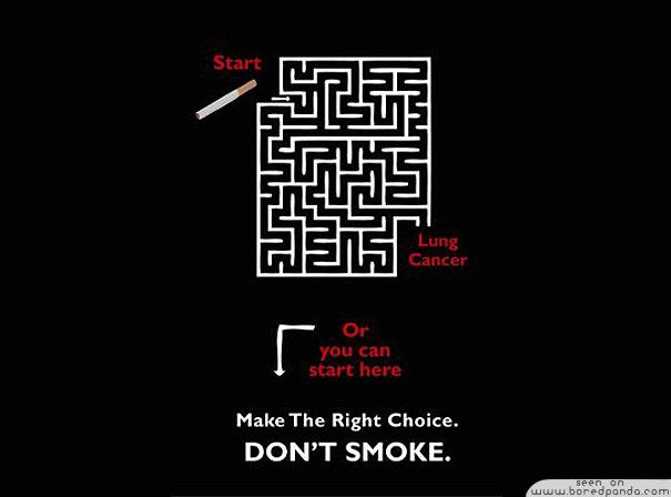 Labirints Autors: Fosilija Labākās pretsmēķēšanas reklāmas
