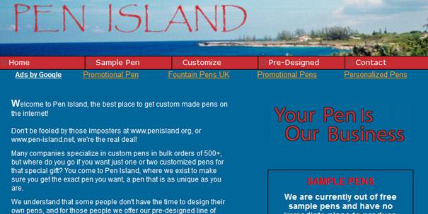Pen island  Penis land Autors: Fosilija Neveiksmīgi izvēlēti domēni