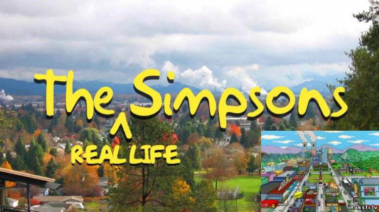 Kā Simpsonu pilsēta Springfīlda izskatās reālajā dzīvē