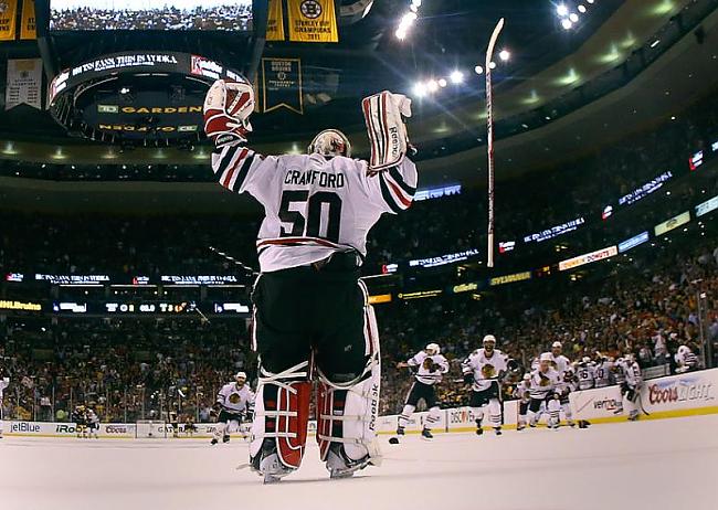 Uzvara Autors: Hokeja Blogs Foto: Čikāgas “Blackhawks” svin Stenlija kausa iegūšanu