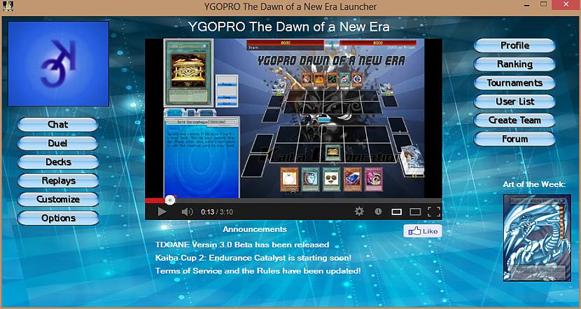 yugioh dawn of a new era or ygopro 2