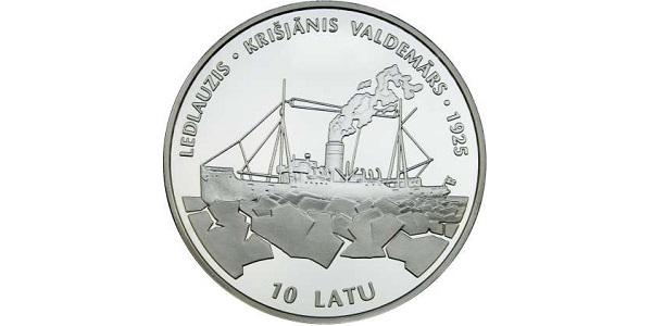 1998gadā Latvijas Banka izdod... Autors: GargantijA Kuģis no 10Ls monētas.