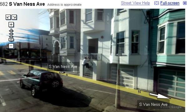 Iekļūscaronana svescaronā... Autors: kapeika Pārkāpumi, kas nokļuvuši Google Street View kadros