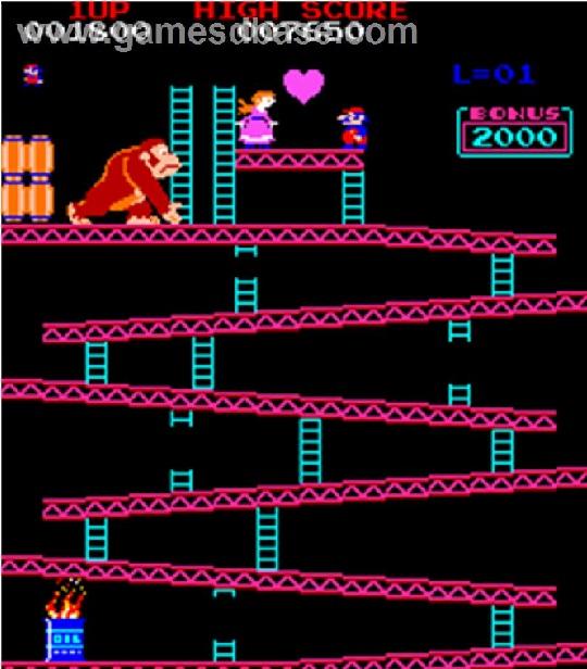 1981gads Donkey Kong Autors: Werkis2 Datorspēļu vēsture (1887.-2015) + Interesanti FAKTI (Citur vairāk neatradīsi !)
