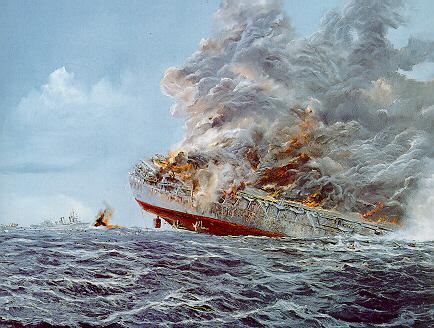 Kuģis nogrima ātri un nav... Autors: KŪMIŅŠ WW2 Nogremdētie Bāzes kuģi. 3
