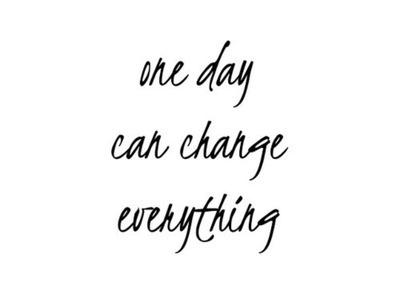  Autors: QOED One day can change everything...