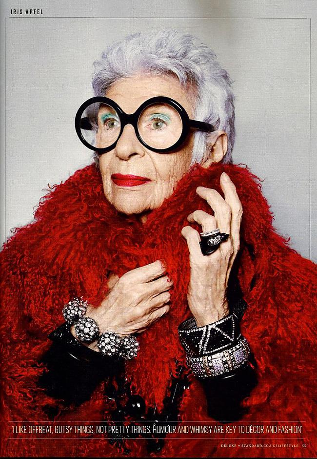 laquoVispirms tev ir jāsaprot... Autors: sviestapika Iris Apfel