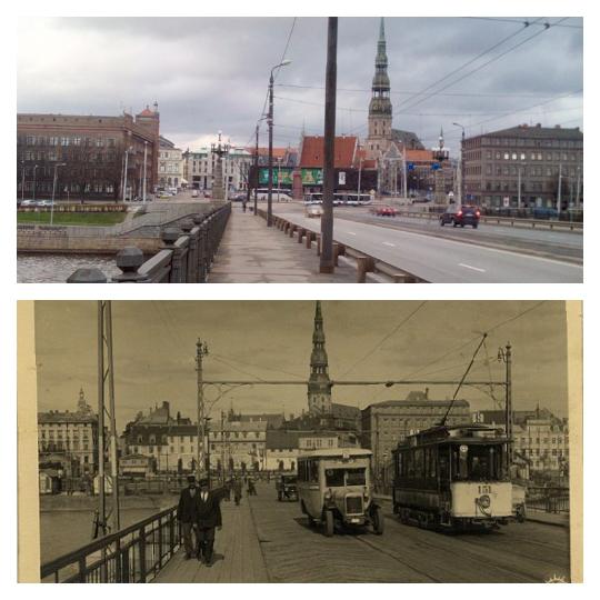 Akmens tilts agrāk sauktais... Autors: ghost07 2014 vs 1930 gads (Rīga)