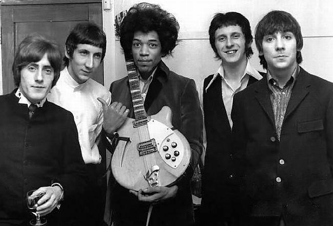 Grupa The Who un Džimijs... Autors: Uldis Siemīte #4   Veco laiku slavenību fotogrāfijas par kurām tu nenojauti.