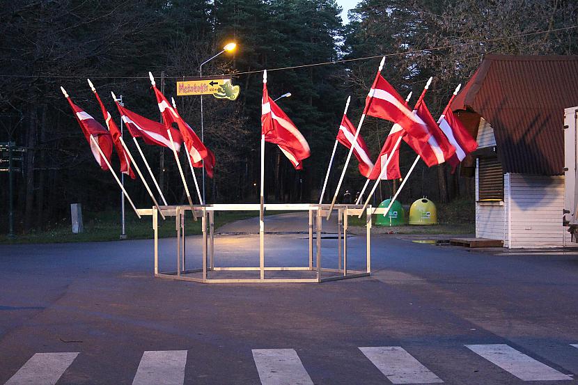 Mežaparka centrālajā... Autors: Skapic Lielākais Latvijas karogs pasaulē