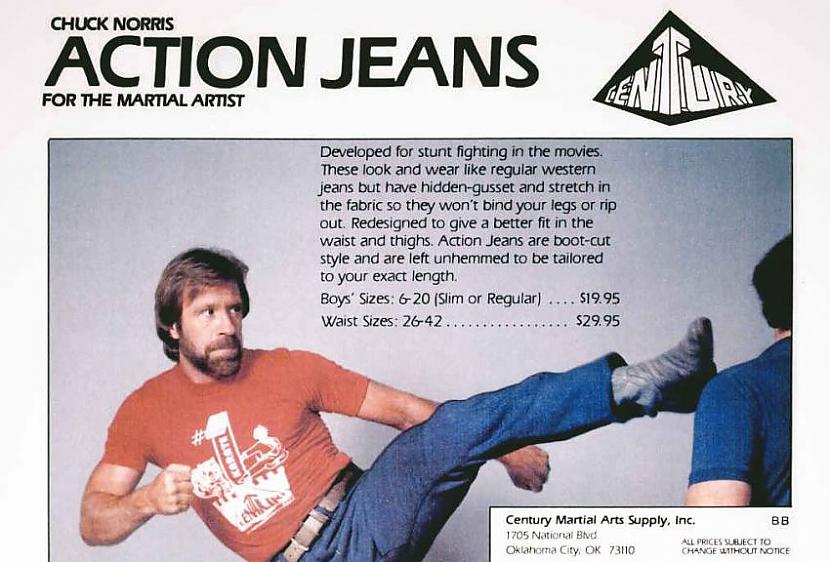 Čaks Noris reklamēja džinsu... Autors: vodkam Patiesi fakti par Čaku Norisu