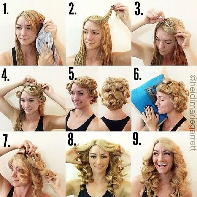 Pirkstiņlokas... Autors: MsSparkleyGirl Vairāk kā 10 matu ielokošanas veidi.
