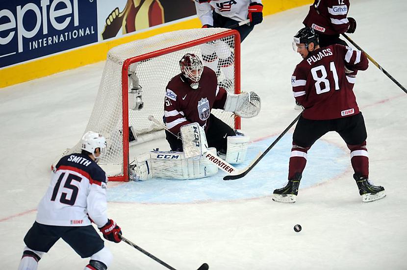 Pirmais periodsnbspaktīvāku... Autors: Hokeja Blogs Latvija emocionālā spēlē uzvar ASV hokeja izlasi