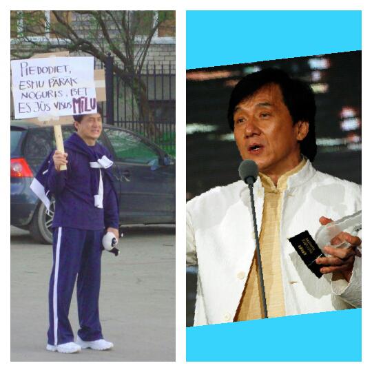 Jackie Chan 2012 gadā... Autors: ghost07 17 Pasaules slavenības, kas apmeklējušas Latviju