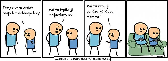  Autors: Bigmaneds Cyanide&Happiness Latviski 3.daļa