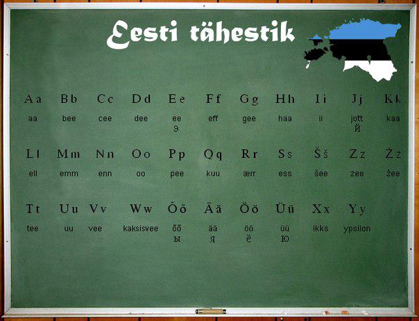 Igauņu valodā ir 32 alfabēta... Autors: ghost07 10 fakti par Igauņu valodu (Eesti keel)