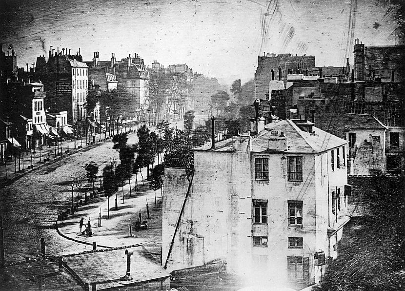 1838 gads Pirmā fotogrāfija... Autors: Prāta Darbnīca Neparastas vēstures fotogrāfijas (1.daļa)