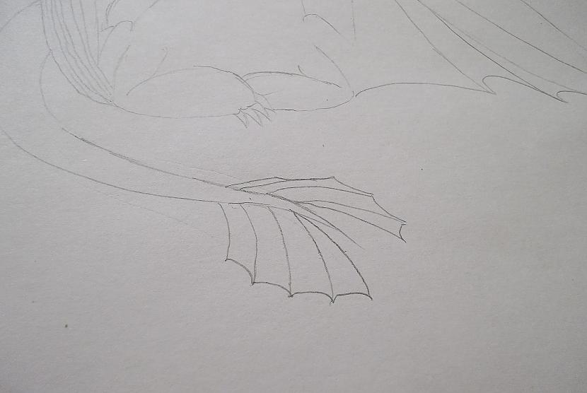 Tad uzzīmējam arī otras spuras... Autors: vienpadsmitgadniece kā zīmēt: tumsējs fūrijs