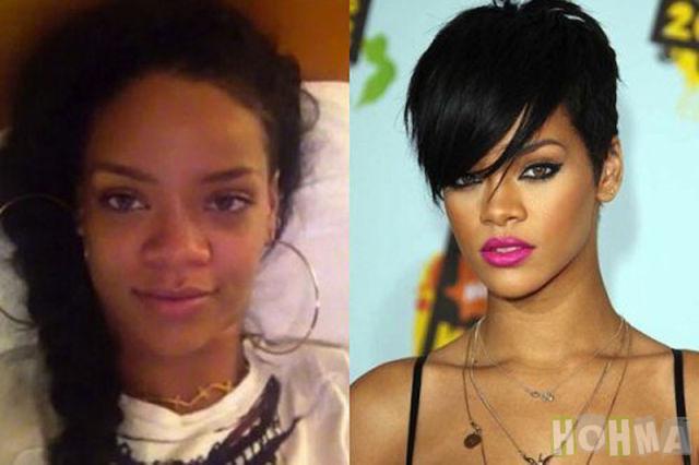 Rihanna Autors: Kvartāla lēkātājsP Neredzētas bildes - slavenības bez kosmētikas